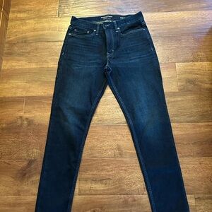 Men’s Banana Republic Travelers Dark Blue Slim Jeans 30x 30